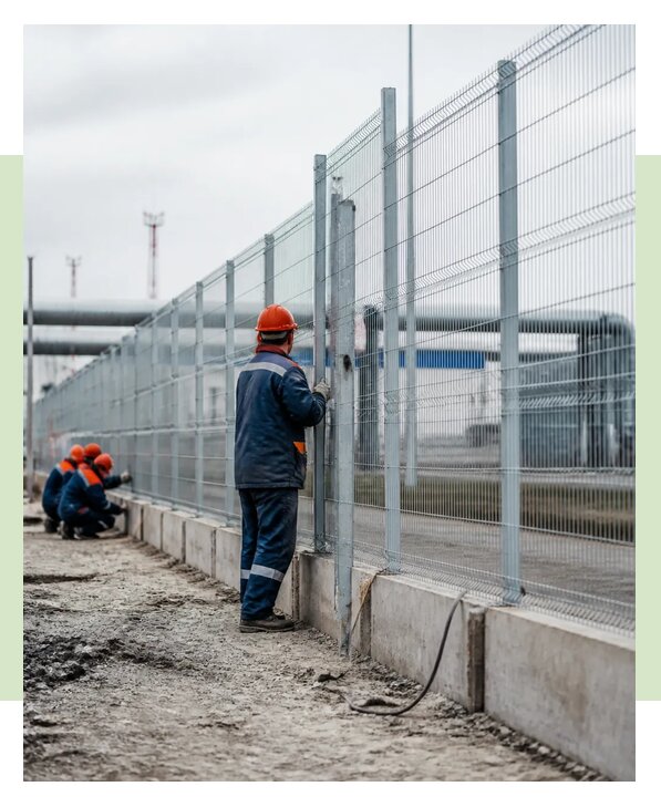 Промышленные ограждения под ключ с монтажом в Назарове